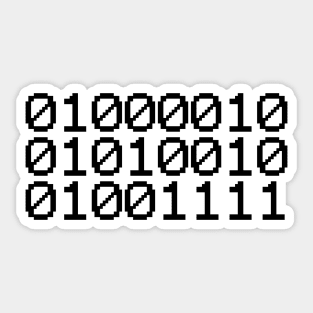 BINARY BRO Sticker